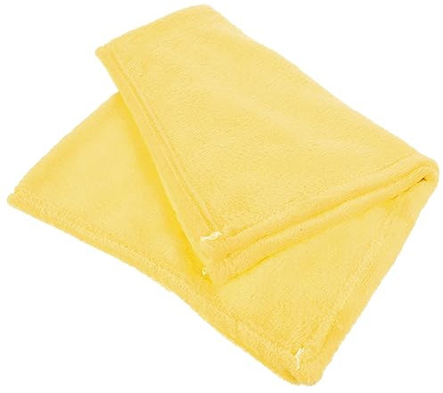 Homoyoyo Flanell Fleece Haustierdecke Aus Weichem Flanell Warm Und Leicht Einfarbige Kuscheldecke Für Kleine Hunde Und Katzen 50x70cm Gelb