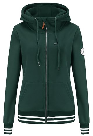 TrendiMax Damen Sweatjacke Kapuzenpullover Zip Hoodie Kapuzenjacke Winter Sweatshirt Jacke