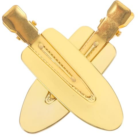 HONMEET Pinces à Cheveux Métalliques Sans Trace Taille Unique Clips Bang Dorés Pratiques Pour Coiffure Quotidienne Et Voyage