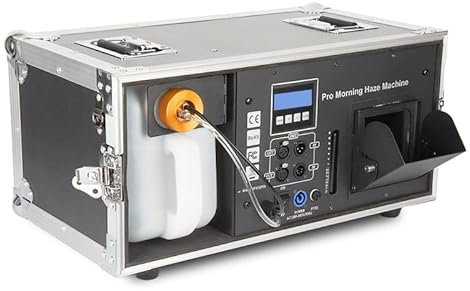 HSSMEUR Machine à Brouillard Morning Mist Haze, Puissant générateur de Brume brumeuse 1200 W avec contrôle DMX pour Effet de Mariage et de scène