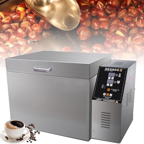 XCSCUK Coffee Roaster,Electric Coffee Roaster,Adjustable Time and Temperature,Suitable for Coffee,Chestnuts (4000g)