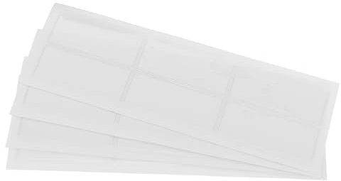 COOPHYA 24stücke Pack Selbstklebende Durchsichtige Etikettenhalter Aus Kunststoff Wasserdichte Etikettentaschen Für Lagerbehälter Aktenschränke Und Schubladen Transparente
