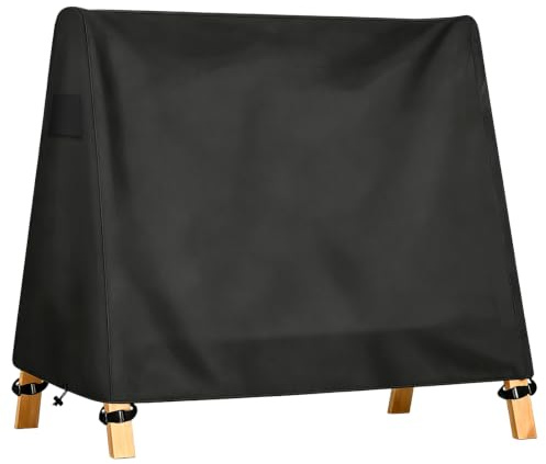 A-förmige Hollywoodschaukel Abdeckung, 200*140*180CM | Spitzdach Hollywoodschaukel 600D Oxford wasserdicht, winddicht, UV-beständig, fluoreszierender Griff