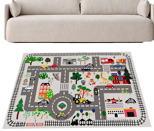 Genérico Alfombra De Juego Infantil, Juguetes Sensoriales Y Tapete De Actividades para Bebé, Alfombra Educativa Plegable Antideslizante para Actividades y Gateo de Niños para Interior y Exterior