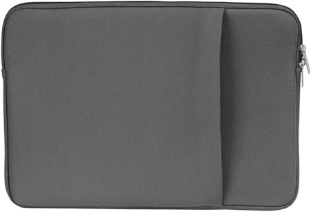 Custodia per computer portatile con vano portaoggetti - 13 pollici in neoprene impermeabile con tasche laterali, pratico design con cerniera e tasca, grande tasca con cerniera, robusto compu da