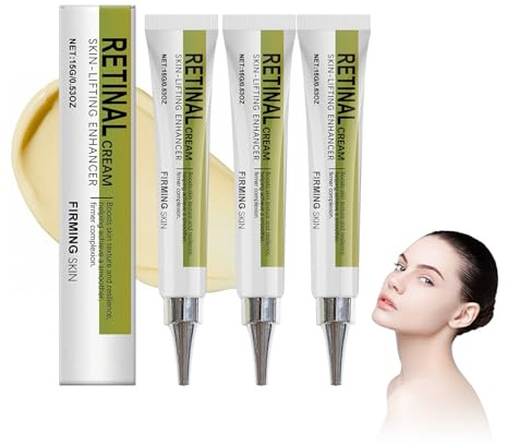 Retinal Shot Tightening Booster, Retinal Shot Creme Retinol Visage, Retinol Serum pour Visage & Yeux, Réduit les rides et les ridules, une peau plus ferme,Hydratation longue durée (15g, 3pc)