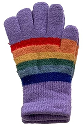 Cocila New Winter Color Striped Gloves For Women Cycling Ski Warm Windproof Full Package Sub Refers To Students Can Screen Driving Mittens Cold Weather Mens Leather Hockey Glove Kids Lace