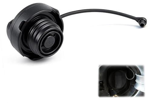 WUISOLQP Tankdeckel mit Halteband, Tankdeckel Auto Tankverschluss für VW Polo 6R, für VW Golf 4/5/6, für VW Passat, für Audi A4, A6, A8, Seat Skoda J0201550A 1H0201553B