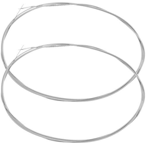 SOLUSTRE 2 Stück Stahl Hackbrettsaite Ersatzteile für Hackbrett Instrument Zubehör Langlebig und Einfach zu Wechseln