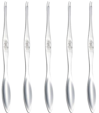 TOPPERFUN Set De 5 Tenedores para Cangrejo De Acero Inoxidable Herramientas para Comer Mariscos Pinzas para Marisco Pelador De Patas De Cangrejo Y Langosta para Hogar Y Restaurante