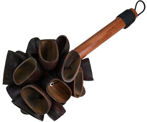 Holz-Windspiel, Klanginstrument, Handglocken für Therapien und Stressabbau, Handwindspiele