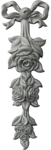 Ekena Millwork 7 1/8W x 22H x 2P Large Rose Drop Onlay
