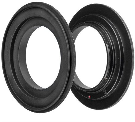 ayex Adaptador retro/anillo inverso para Pentax – Adaptador macro de 55 mm, para atornillar de forma inversa una lente para macro