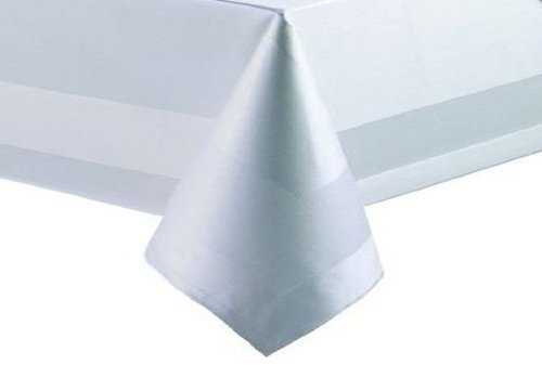 texpot DAMAST Tischdecke Tischwäsche Atlaskante 100 % Baumwolle Vollzwirn Hotel 130x220 cm Eckig
