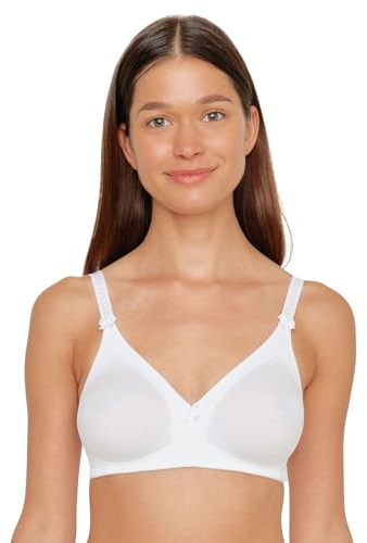 Susa BH utan bygel för kvinnor, Vit (vit 003), 90C