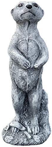 stoneandstyle Steinfigur Erdmännchen stehend Steinguss frostfest wetterfest Gartenfigur