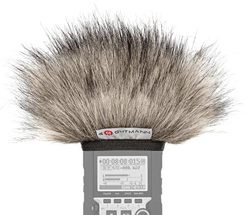 Gutmann Mikrofon Windschutz Fell für Roland R-05 Premium Edition Lynx mit Innenfutter, Outdoor Handgefertigt in Deutschland