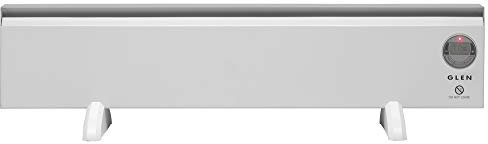 Glen 2150Tie7 Electric Convector Heater, Steel, 500 W, White(Pack of 1)