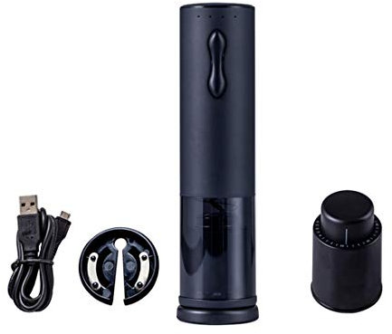 LTLWSH Sacacorchos Eléctrico Inalámbrico, Profesional Automatico Abrelatas de Vino, Abridor Botellas Recargable con Cortador de Papel, Tapón de Vino de Vacío