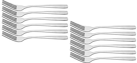Otto Koning Hannover Tafelgabeln 12-teiliges Set aus Edelstahl, hochglanzpoliert. Ideal für den täglichen Gebrauch. Schlichtes Design.