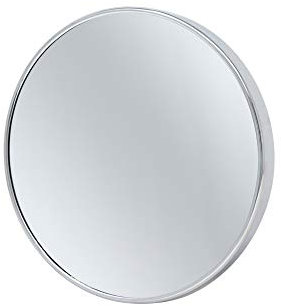 Espejo de Aumento con ventosas, Aluminio Cromado, 17 cm