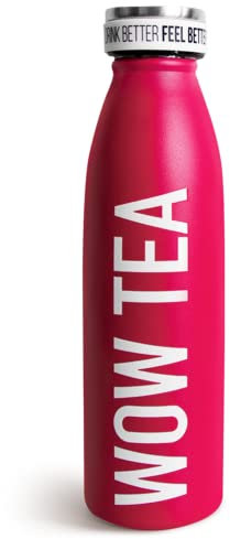 WOW TEA: Pink Insulated Bottle with Infuser