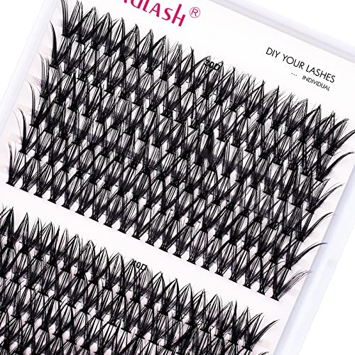FADLASH 30D+40D 200pcs Wispy Lashes Cluster 0.07mm D Curl 16mm Natural Lash