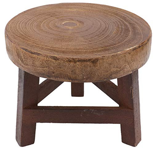 Cabilock Stand Plant Wooden Plant Stool er Stump for Flower Pot Heavy Duty Potted Holder Small Round Side End Table Displaying Modern Home Decor Modern Wooden Stand