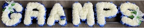 Silky Bouquets Gramps Artificial Silk Funeral Flower Any 6 Letter Name Wreath Tribute