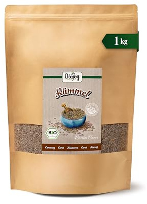 Biojoy EKO Hela kumminfrön, löst kumminte, 1 kg | Från Egypten, perfekta för örtte eller som krydda, Carum carvi L.
