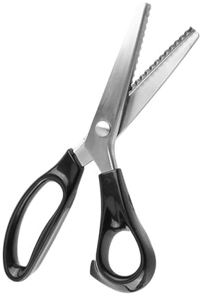 Professionelle Schneiderschere, Zackenschere, Edelstahlklingen, Bastelschere, Ideal für Stoffe, Futter, Leder und Bastelarbeiten, 3 5 7 Mm (5mm)