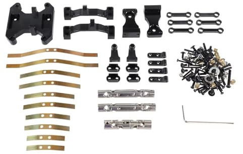 for WPL B16 B36 1/16 Metal Balance for Chassis Board Seesaw for Spring Plate Drive Shaft RC Car Upgrade Parts Modified Accessories RC Car Parts(Black)