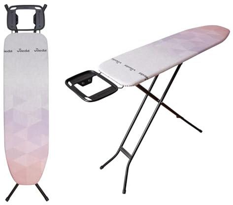 Asse da stiro Vileda Diamond S | Più a lungo come nuovo | Compatto e leggero | Regolabile in altezza fino a 90 cm