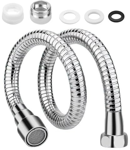 QZKJQDD Prolunga per rubinetto 50 cm, girevole a 360 gradi, prolunga per rubinetto della cucina, una modalità di uscita dell'acqua, perfetta per cucina, bagno, ecc. (1 pezzo)