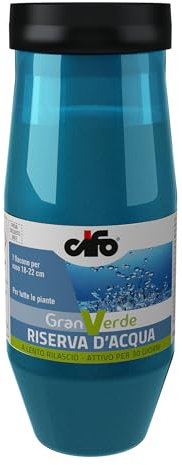 CIFO Riserva d'Acqua Granverde - Acqua Gel Piante Ornamentali Interno e Esterno Lento Rilascio, Mantiene Pianta Rigogliosa Senza Frequenti Annaffiature, Utilizzabile Tutto l'Anno, 350ml, Made in Italy
