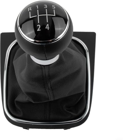 Schaltknauf und Kofferraum-Set für Golf 5 V 6 VI für EOS und Jetta mit Rahmen für 5-Gang- und 6-Gang-Schaltgetriebe (5-Gang)