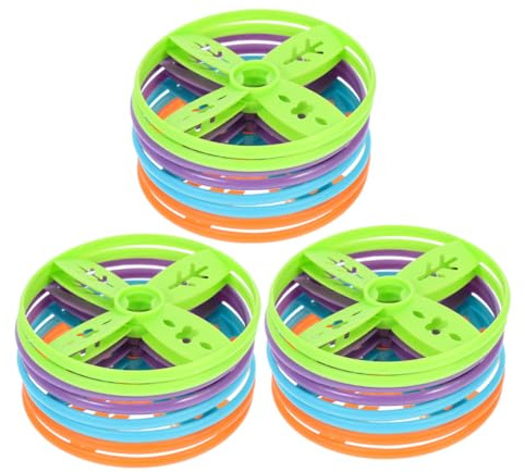 FRCOLOR Disco Volador de Repuesto 24 Piezas de Plástico para Niños | Exteriores y Deportes al Aire Libre, Fácil Reposición, Juego de Fiesta y Playa Color Aleatorio