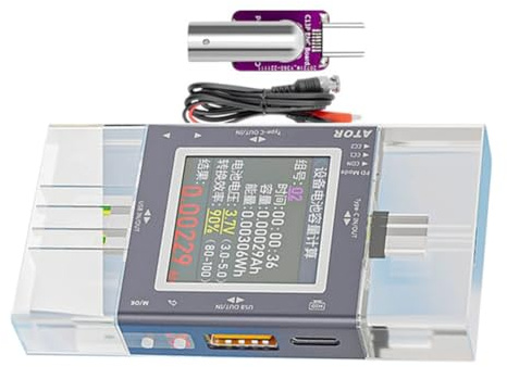 Jooehyer Digital Display USB/Type-C Tester Multi-Function Voltage Current Monitor Power Meter Oscilloscope Detection Module