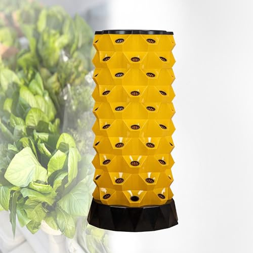 Torre di Coltivazione idroponica Verticale, di Torre idroponica Verticale per Giardinaggio Indoor - 80 Punti di Coltivazione per Erbe aromatiche, Frutta e Verdura - Soluzione efficie