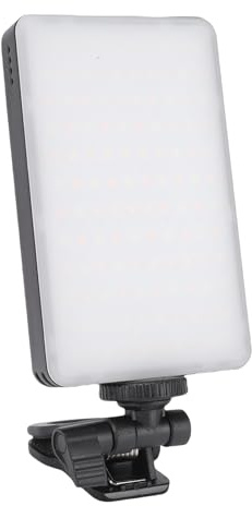 Luocute Lumière de Remplissage de Téléphone Magnétique, Réglage de la Température de Couleur 2500K à 9000K, avec Abat-Jour en Silicone pour Selfie Streaming en Direct, Chargement sans