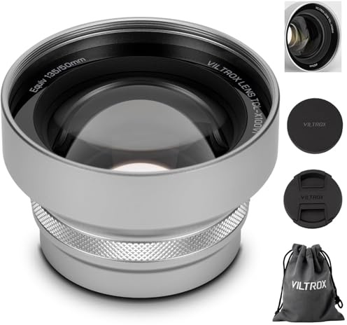 VILTROX TCL-X100 VI Telephoto Conversion Lens for Fujifilm X100 Series Camera, 1.4X Telephoto Auto Recognition Lens for Fuji Fujifilm X100VI, X100V, X100F, X100S, X100 Cameras- Silver