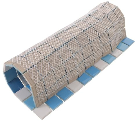 DOITOOL Carrelage Céramique Antidérapant pour Piscine Restauration de Surface, Plaque de Réparation pour Sol Extérieur et Bord de Piscine, 1 Pièce