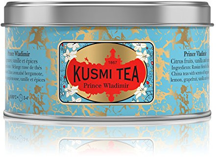 Kusmi Tea Mélange de thé noir aromatisé agrumes, vanille et épices - La boîte de 125g