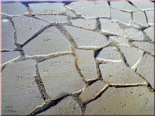 menta-modellbau Bruchstein-Bodenplatten, 300 Gr., Krippenbau, für den BAU Ihrer Weihnachtskrippe Made inGermany