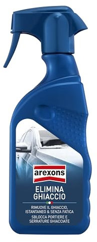 Arexons Cura Auto, Elimina Ghiaccio No Gas 500 ml, Spray auto per avviamento, Adatto per accensione di motori durante la stagione invernale