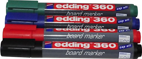 Whiteboardmarker 360, 1,5-3,0mm, 4er-Set