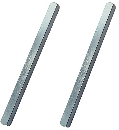 Fasteners-Store Perno per maniglia per porta finestra, 7 mm, 50 mm - 140 mm, Acciaio zincato