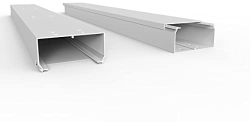 SCOS Smartcosat SCOSKK124 30 m Kabelkanal (L x B x H 2000 x 120 x 60 mm, PVC, Kabelleiste, Schraubbar) weiß
