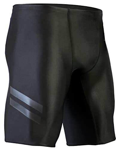 Onvous Raven Swim Jammers for Men | Racing & Training Black Swimsuit | Fast, Flexible, & Comfortable | Sizes: 28-38