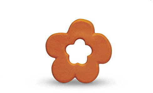 Lanco 8424678905030 Beißring Blume; 100% Naturkautschuk, orange, 200 g